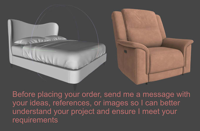 create blender 3d furniture models