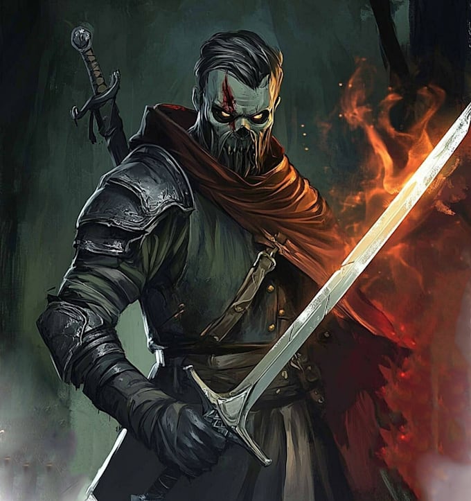 design fantasy horror and dnd  horror character