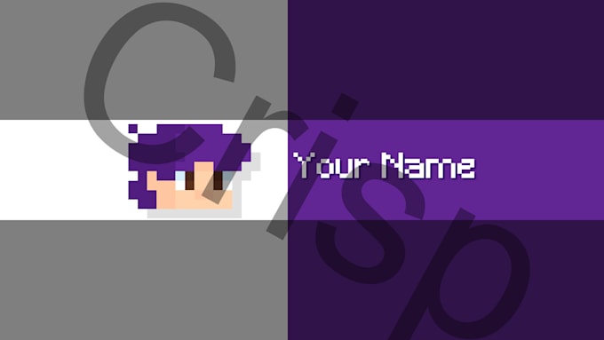 make you a pixelated head profile for your youtube channel