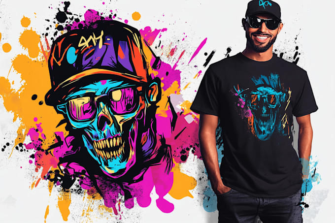 make unique graffiti art for tshirts, hoodies and streetwear