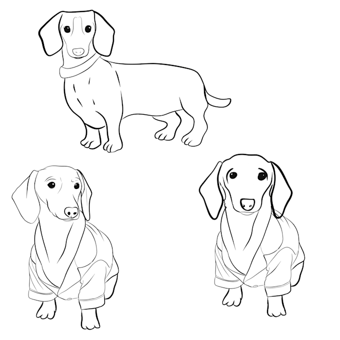draw a digital hand drawn coloring book page