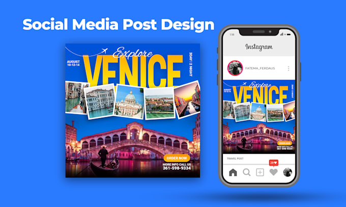 professional social media post design for your brand