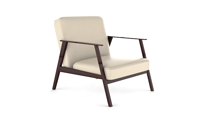 do 3d realistic rendering chair and furniture modeling