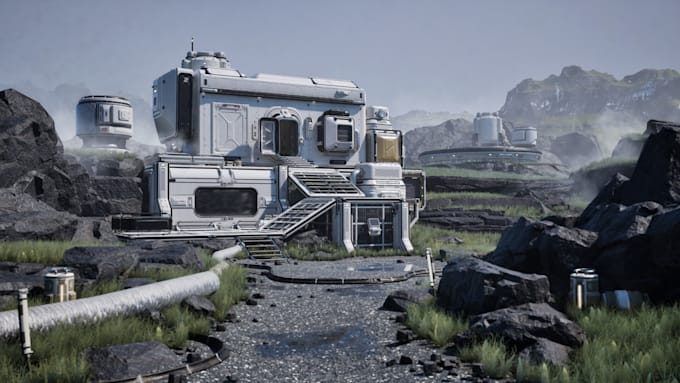 3d game environment unreal engine environment 3d landscape 3d environment scene