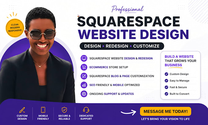 redesign and optimize your squarespace blog website