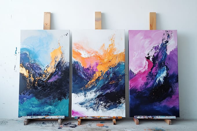create a unique abstract art for you