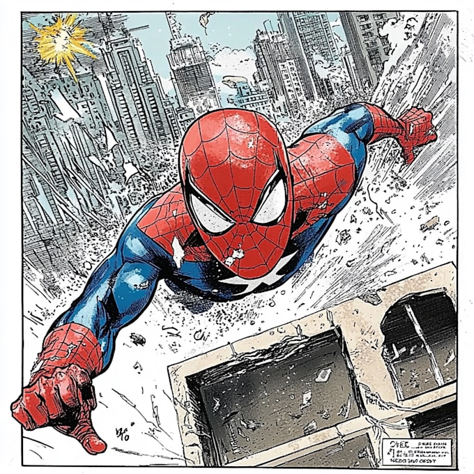 draw a  graphic novels and comic book