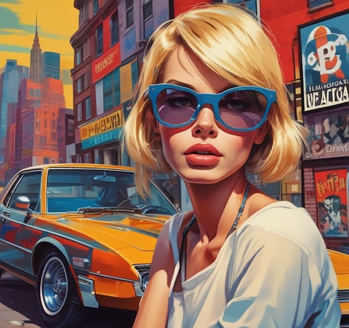 draw comic pop art portrait