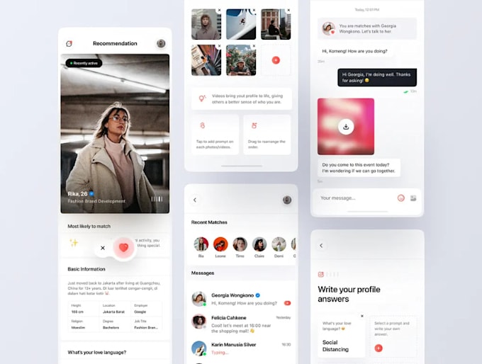 develop a social media app social chat app dating app