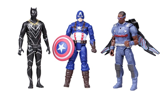 model 3d action figure, articulated figure printing painting custom mini figure