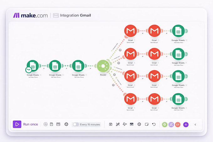 build custom make com automation and integromat workflows