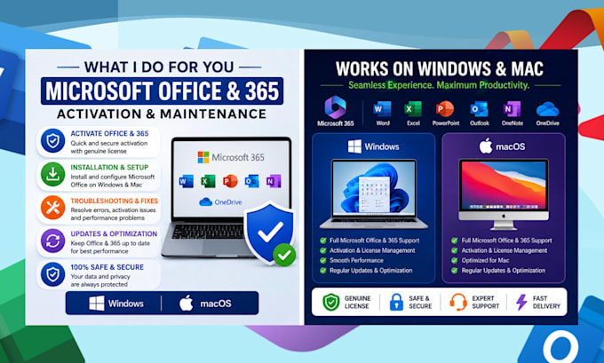 install activate repair and maintain microsoft office 365 on windows and mac