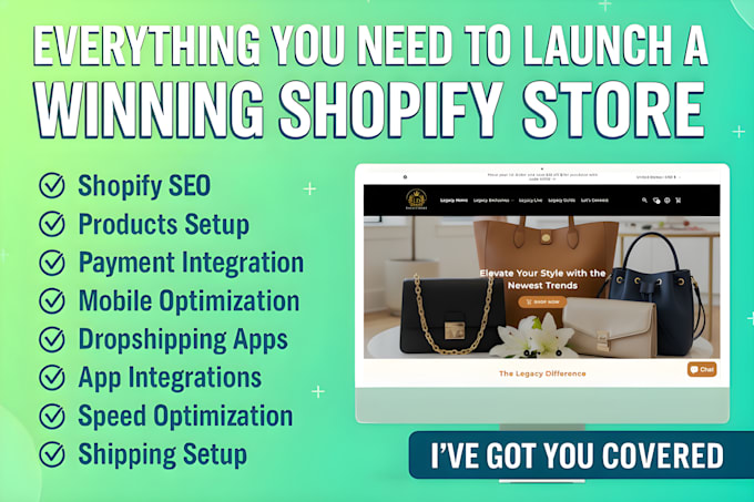 design or redesign shopify store, shopify website, shopify dropshipping store