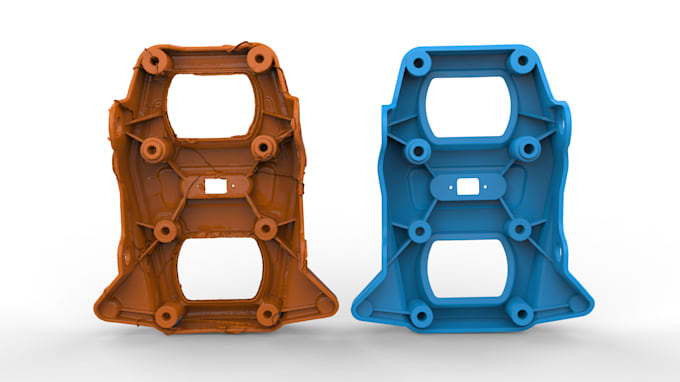 do reverse engineering of scanned data to a cad model stl to cad