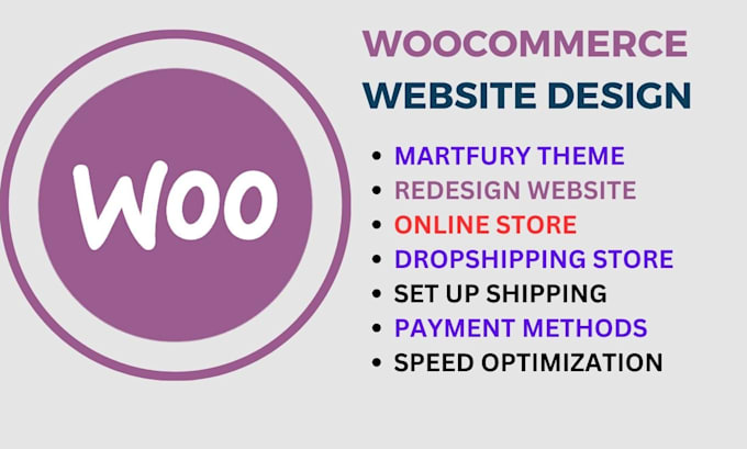 design wordpress ecommerce website and woocommerce store