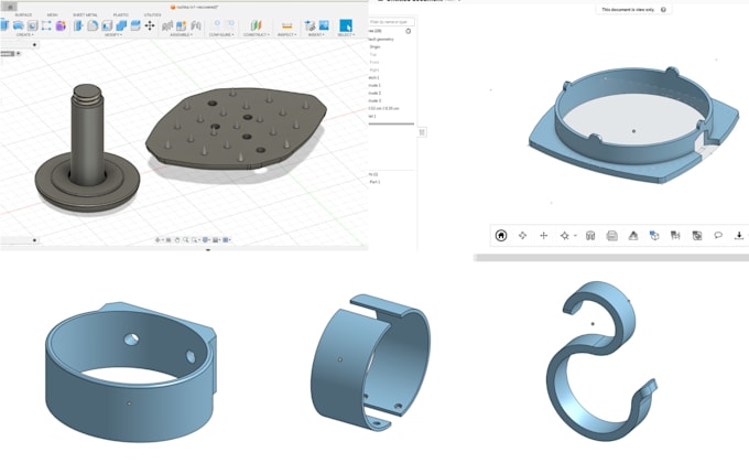 3d modeling broken parts for 3d printing by Viktoriagyurjya | Fiverr