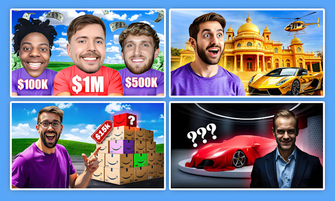 create attractive and eye catchy youtube thumbnail design