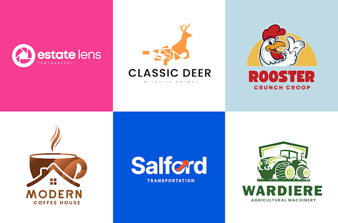do modern minimalist business logo design and redesign