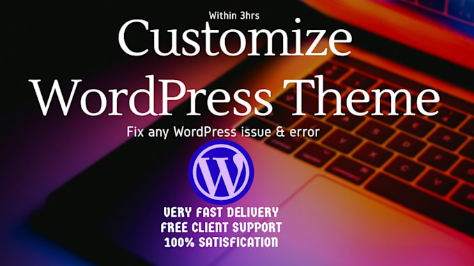 fix wordpress errors issues and customize wordpress theme