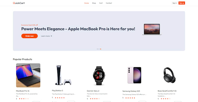 build your landing page website