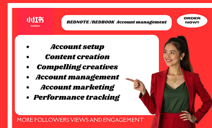 business rednote xiaohongshu chinese app promotion, manage little redbook