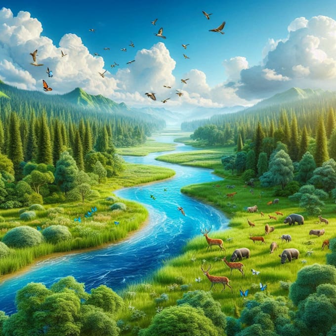 make a environment or interior concept art