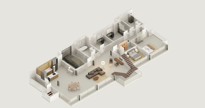create 3d models, renderings and 3d floorplans
