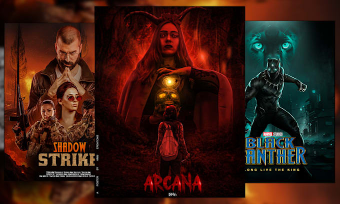 design a cinematic movie poster