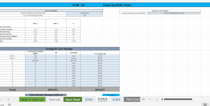 perform hvac load calculations and energy analysis