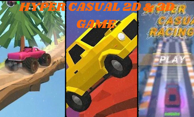 do hyper casual game development with unity multiplayer 2d and 3d game