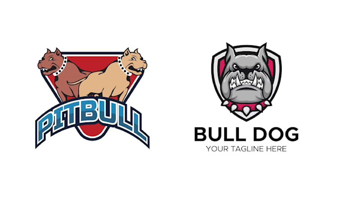 make esport mascot bulldog pitbull logo