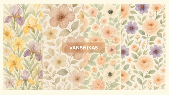 design seamless watercolor vector custom textile pattern