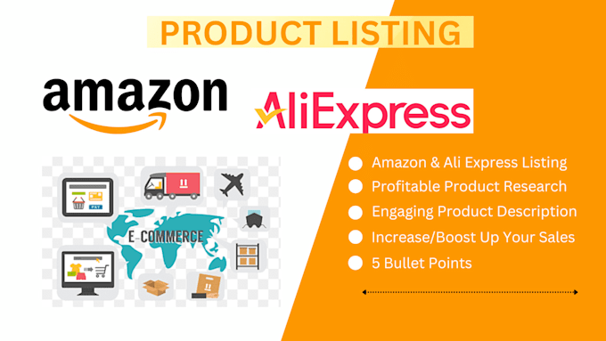 do amazon ali express description title image top product listing