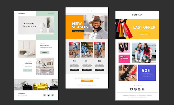 develop a professional HTML email template or newsletter within 6 hours