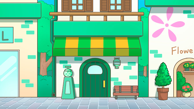 do  high quality 2d animation backgrounds for your project