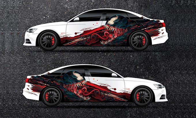make creative vehicle wrap design for your car, truck, van, pickups