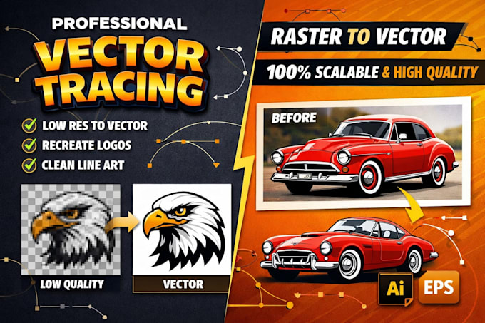 do vector tracing for your logo