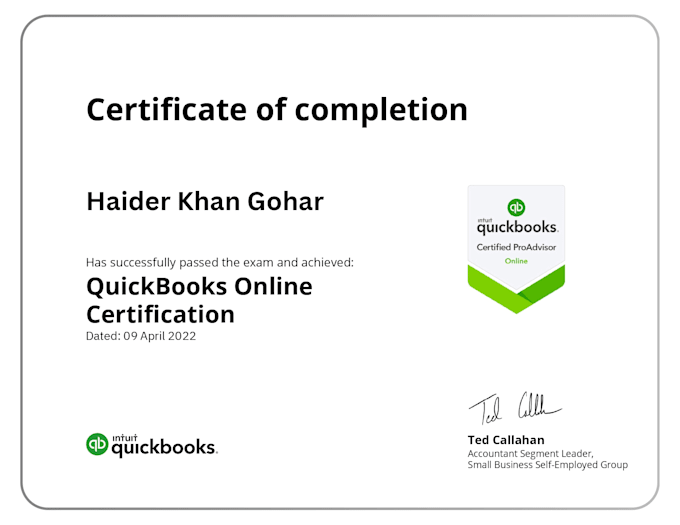 expert quickbooks online bookkeeper