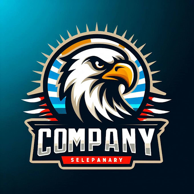 do awesome eagle mascot logo design with unlimited review