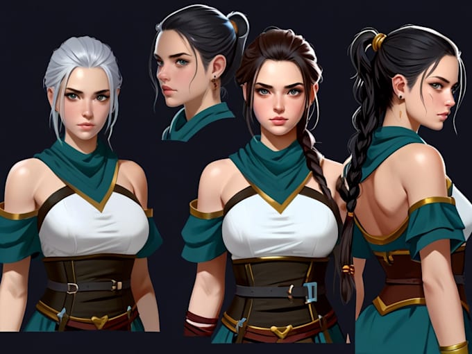 paint realistic or fantasy character art