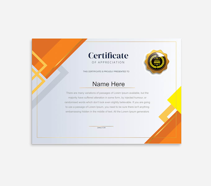 create best elegant and modern certificates
