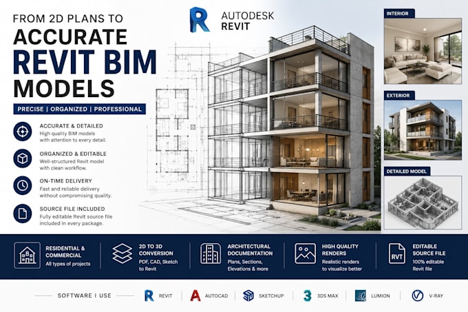 create professional 3d bim models in autodesk revit