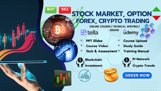 create your forex, day trading, stock market online course, ebook, video course