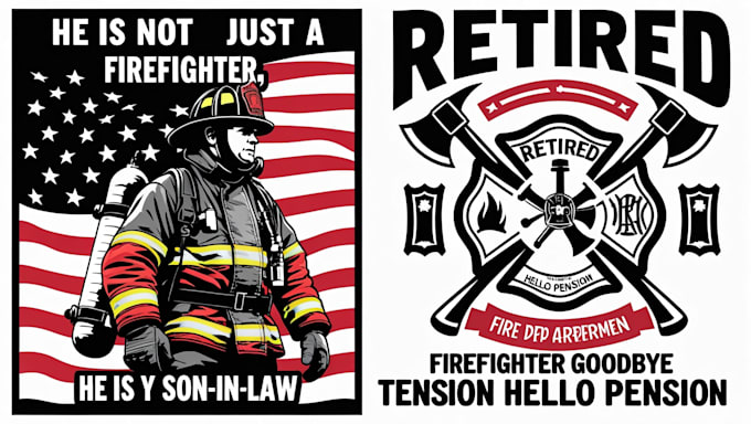 design unique and creative firefighter logo