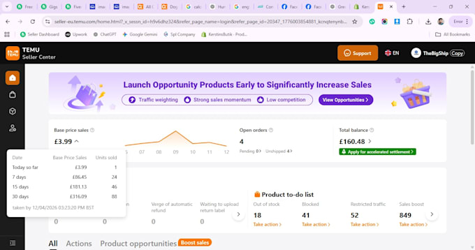 bulk upload add import products on temu tiktok shopify wix ebay ecwid etsy shein