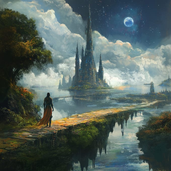 make game concept art background and environment