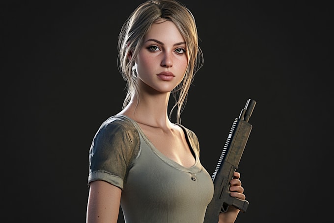 make print or game ready model or 2d character