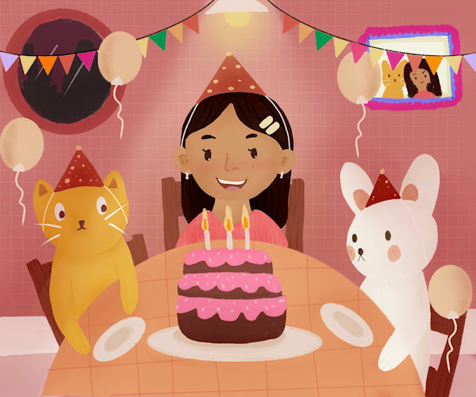draw any cute and creative illustrations