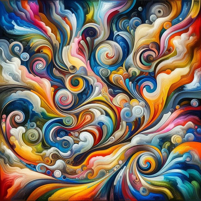 do a creative abstract art for you