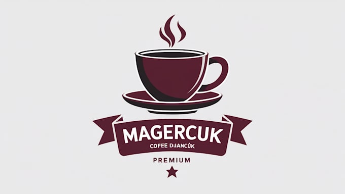 design coffee logo, tea, café, green tea, tea